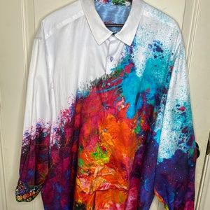 3XL Robert Graham Long Sleeve Colour Splash Limited Edition